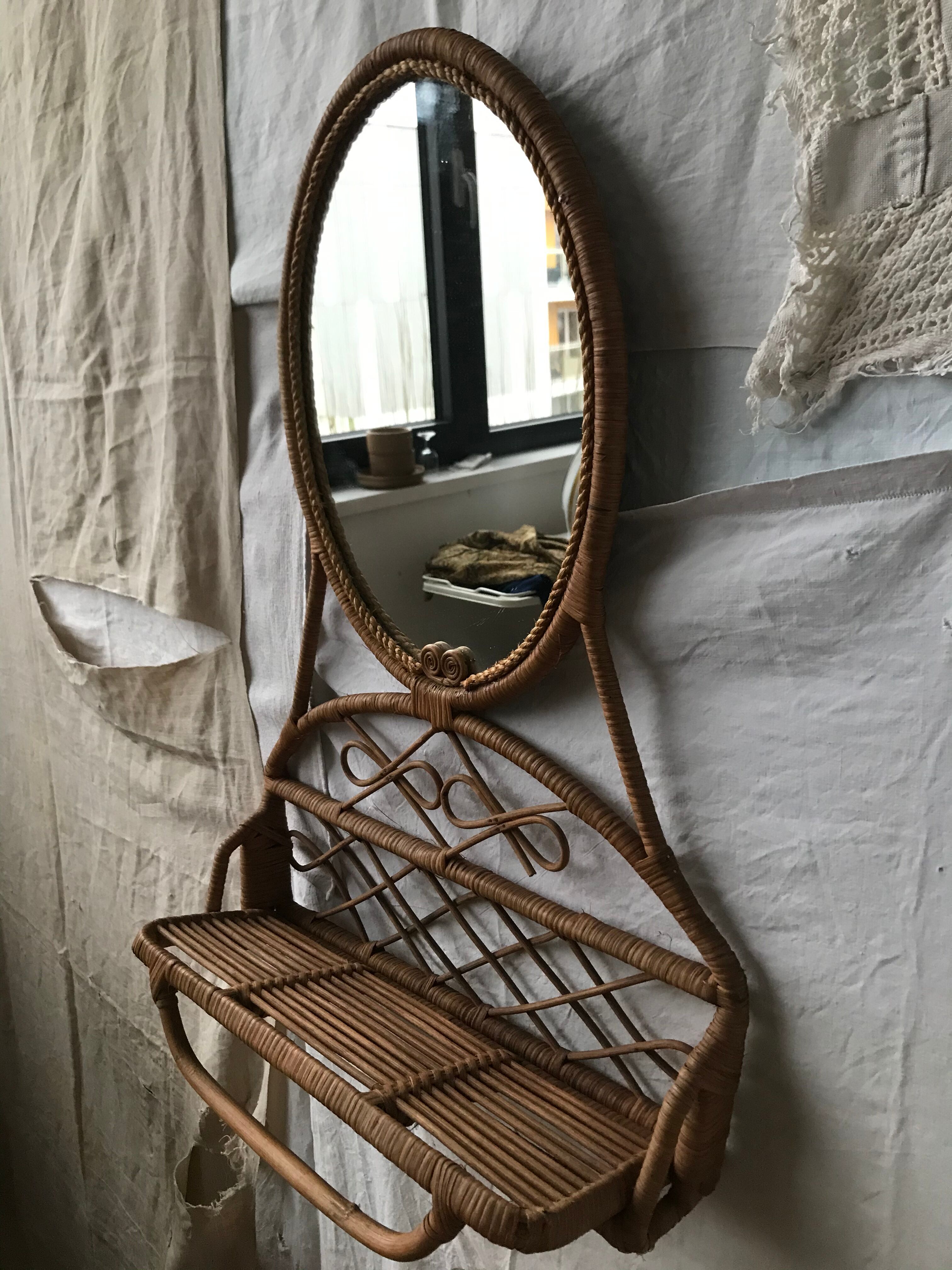 Vintage mirror-shelf  46x70cm