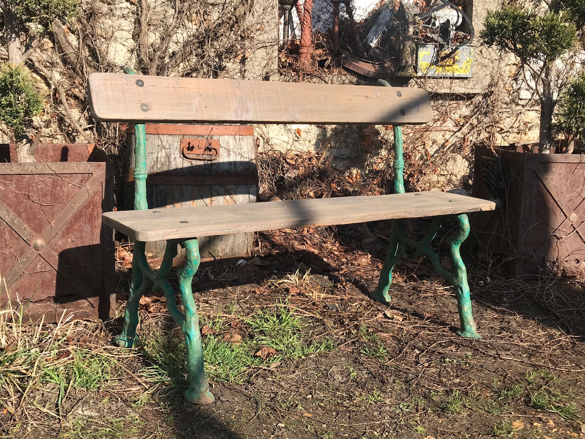 20th cast iron Garden Bench