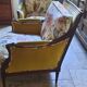 Paire de fauteuils bergère style louis XVI