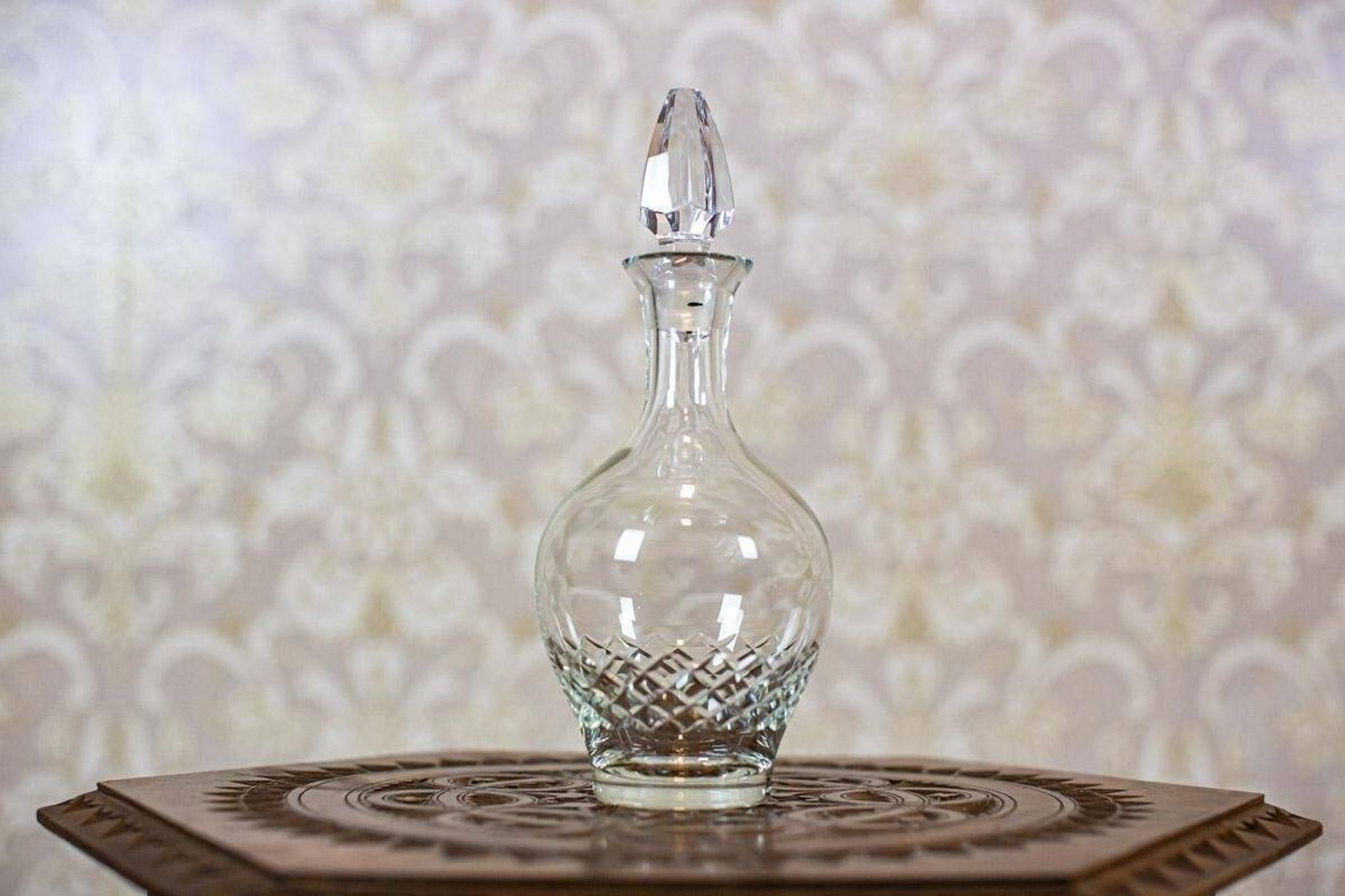 Vintage Crystal Liquor Decanter, 1930s