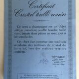 Service à champagne en cristal de Baccarat