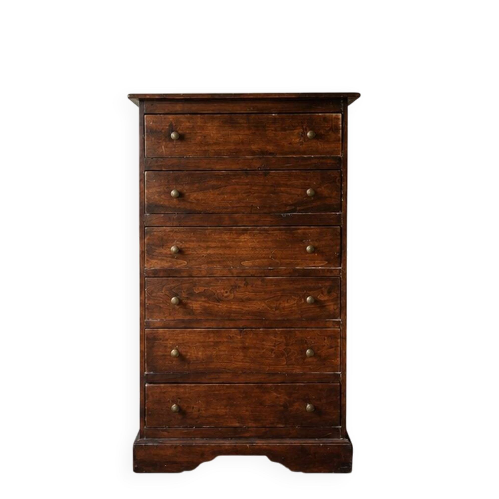 Beech Seven-Drawer Tall Chest, 1970s