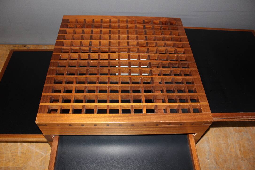 Black And White Coffee Table By Bernard Vuarnesson Model Tetra Circa 1980
