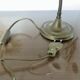 Art Nouveau lamp in brass and frosted glass