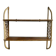 Wall shelf in wood and rattan from the 70s