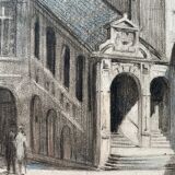 Painting Georges Joseph DUPIRE (1873-?) Palace of the Dukes Dijon Tour of Bare