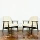 Fauteuils Type 300 190 en Velours Côtelé par H. Lis, 1960s, Set de 2