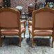Pair of armchairs Louis XV back to the queen