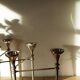 Scandinavian chrome modular candle holder 1960
