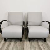 Restored armchairs by Jindrich Halabala