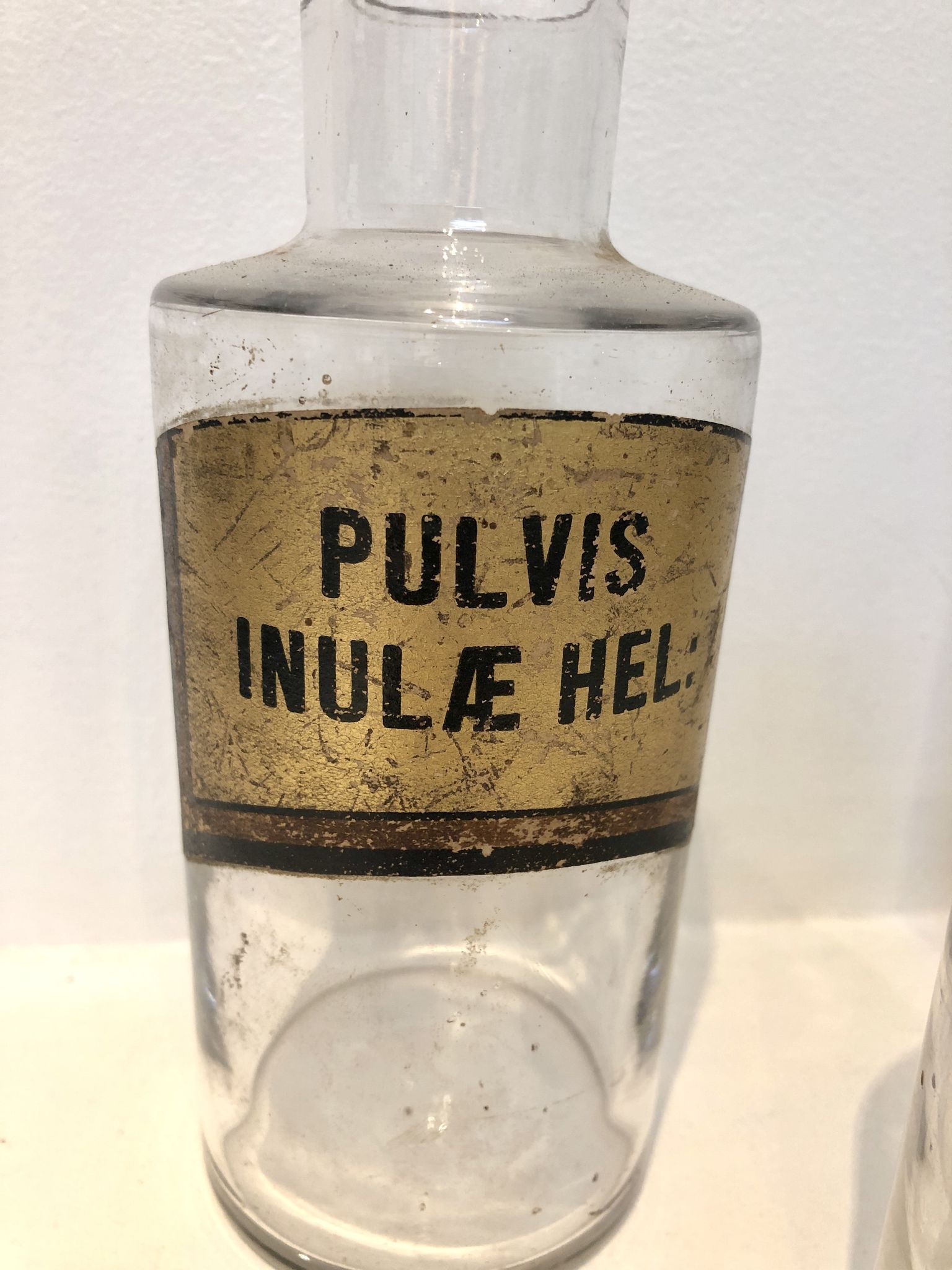 Trio apothecary bottles, early 20th