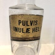 Trio apothecary bottles, early 20th
