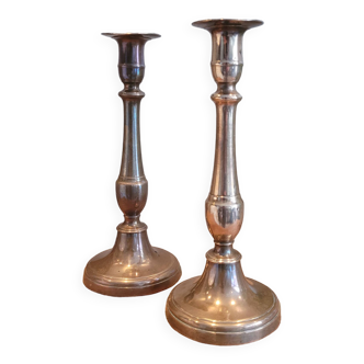 La Redoute x Selency pair of brass candle holders 24