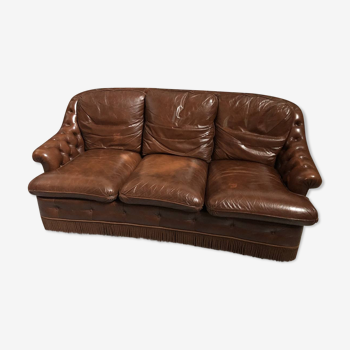 Upholstered leather sofa from Bertrand