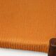 Set of 4 vintage teak and orange wool chairs – 1960s