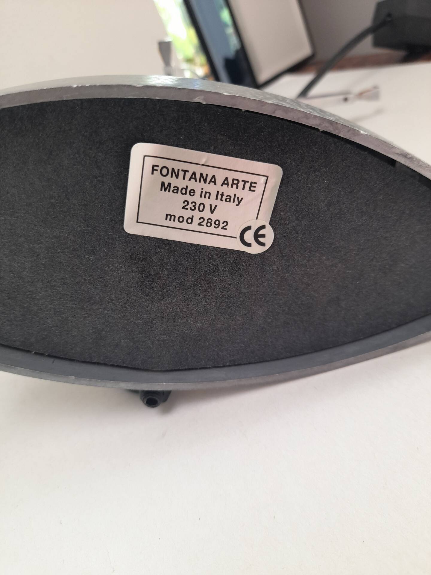 Lampe à poser italienne en verre Fontana Arte