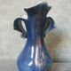 Gold and blue design vase Torcheux