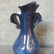 Gold and blue design vase Torcheux