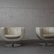Fauteuils en cuir B&B Italia « Tulip » conçus par Jeffrey Bernett en 2000