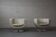 Fauteuils en cuir B&B Italia « Tulip » conçus par Jeffrey Bernett en 2000