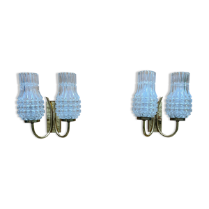 Paire d’appliques vintage Geru-Leuchten,