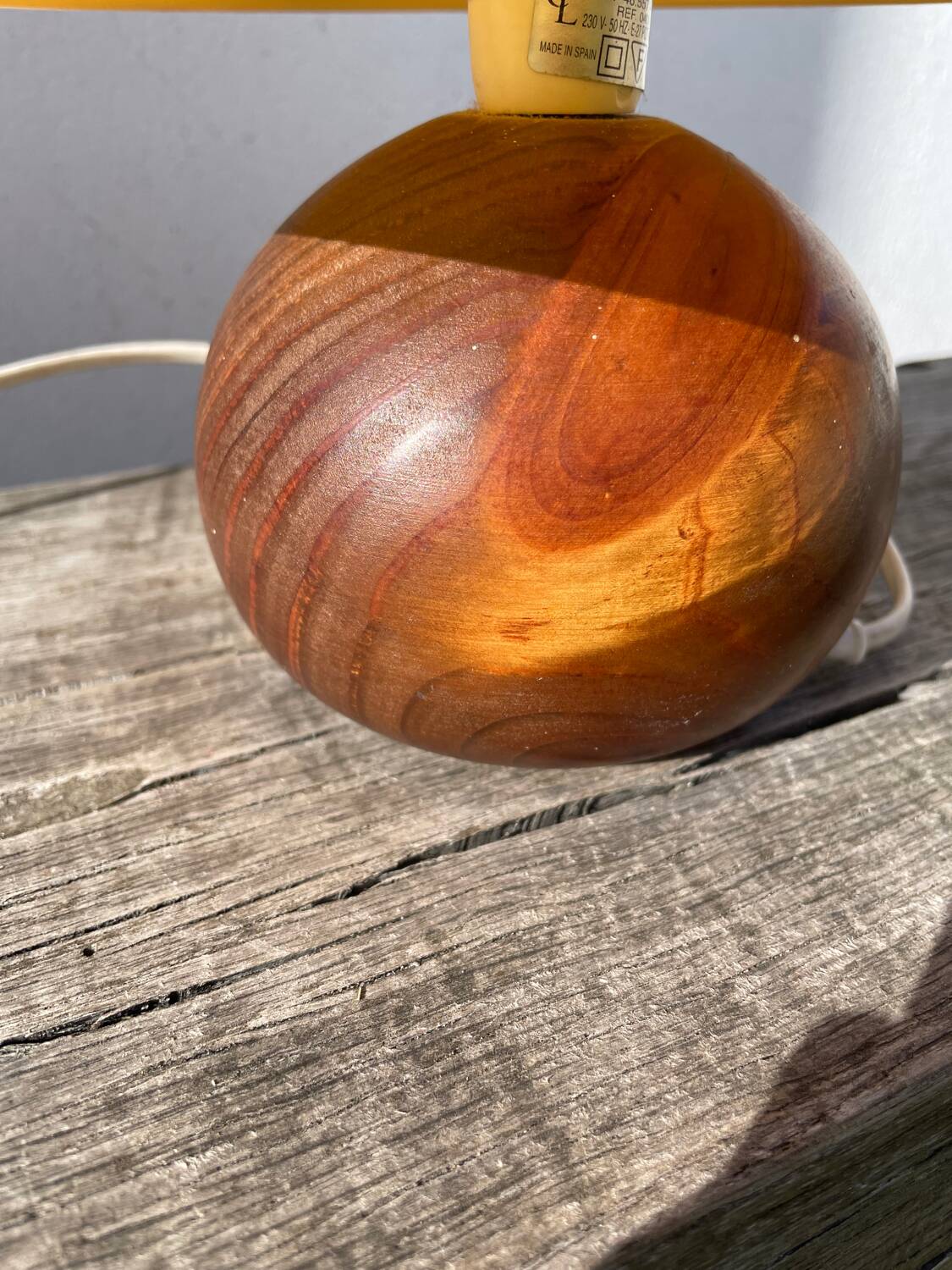 Wooden ball lamp 1980