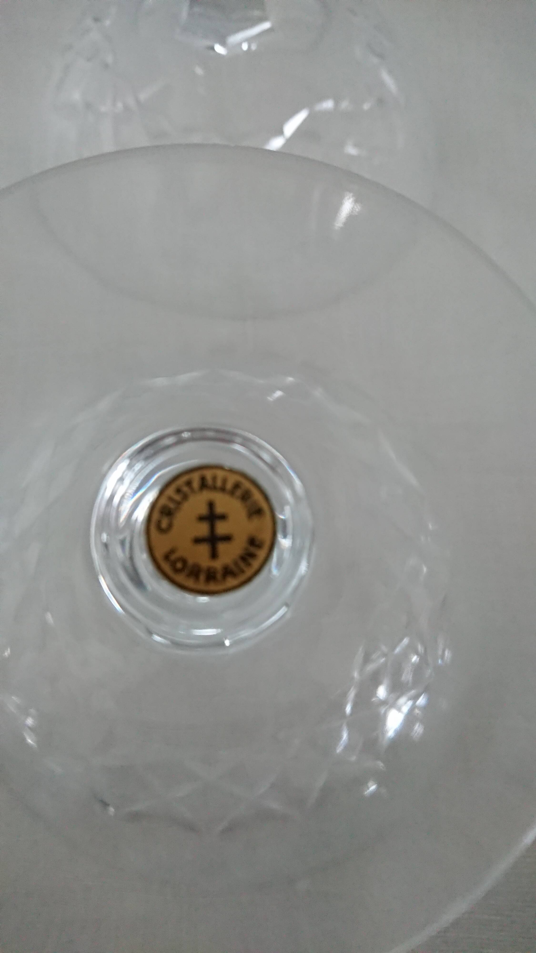 10 glasses of champagne - Lorraine crystal