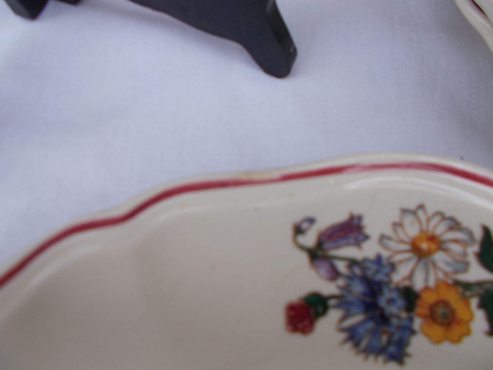 Set of 15 flat plates Sarreguemines agreste models