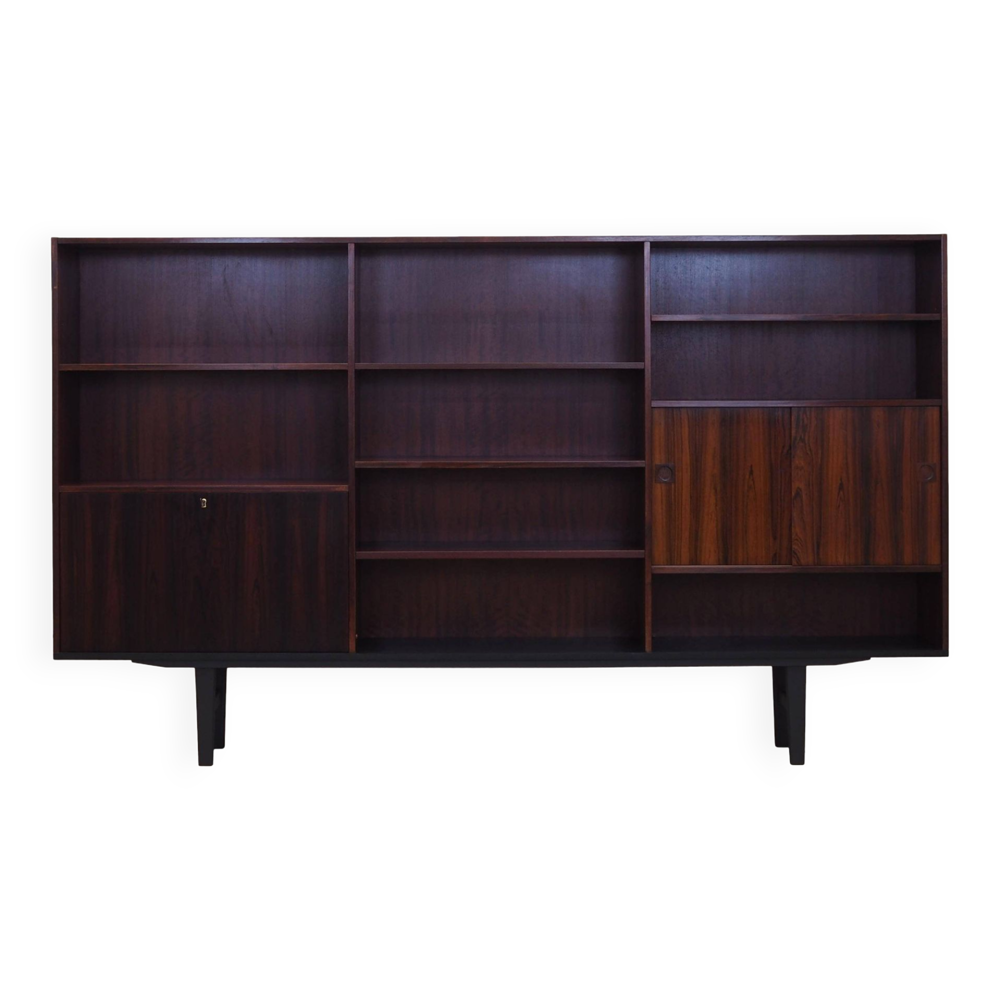 Rosewood bookcase, Danish design, 1970s, production: Farsø Møbelfabrik