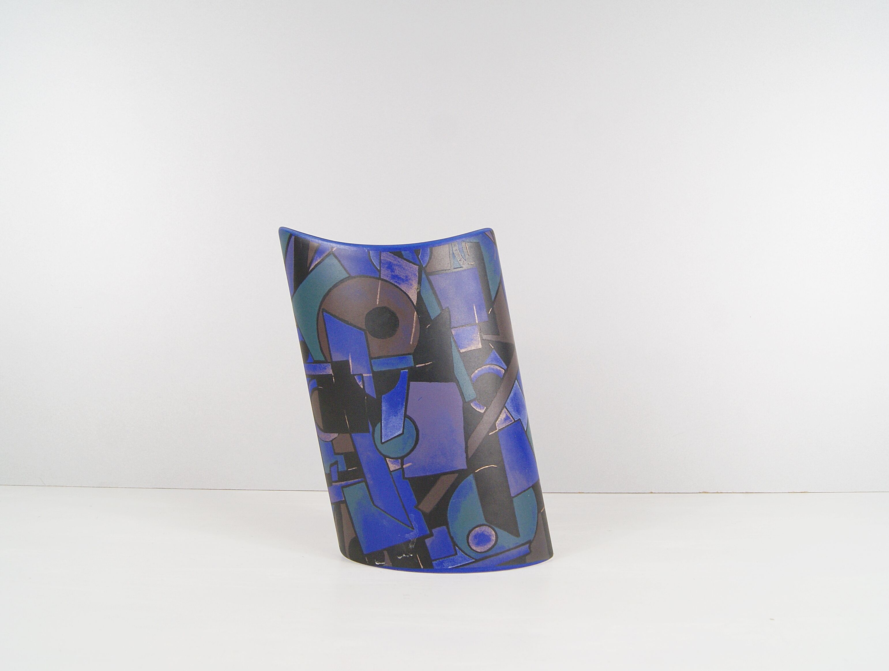Postmodern vase by Steuler design, 80s ceramic vase