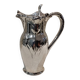 Silver metal jug in Art Nouveau style by the silversmith Gallia, height 26.2 cm.