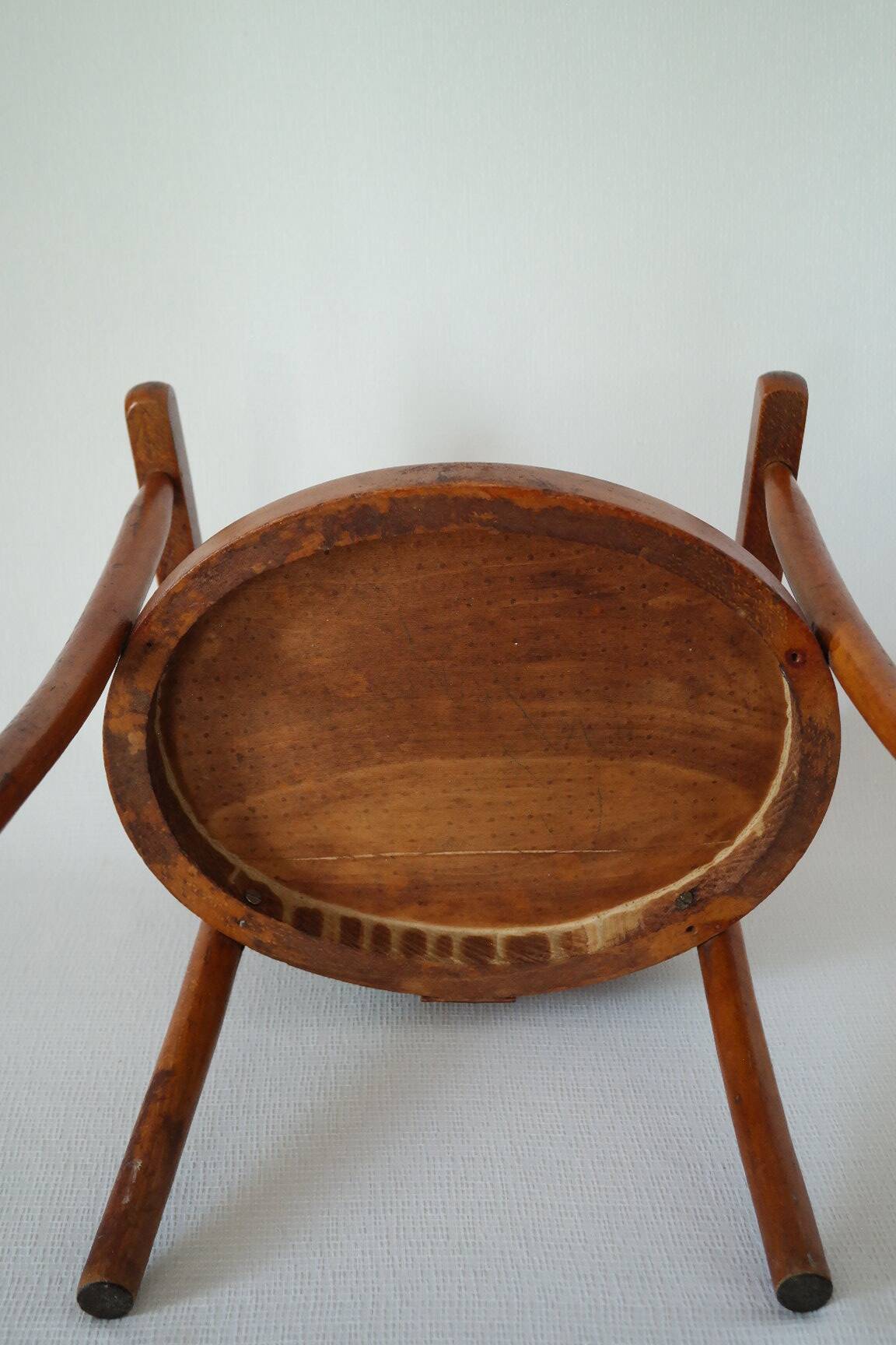 Vintage Baumann children's wooden chair