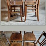 4 country bistro chairs 40s