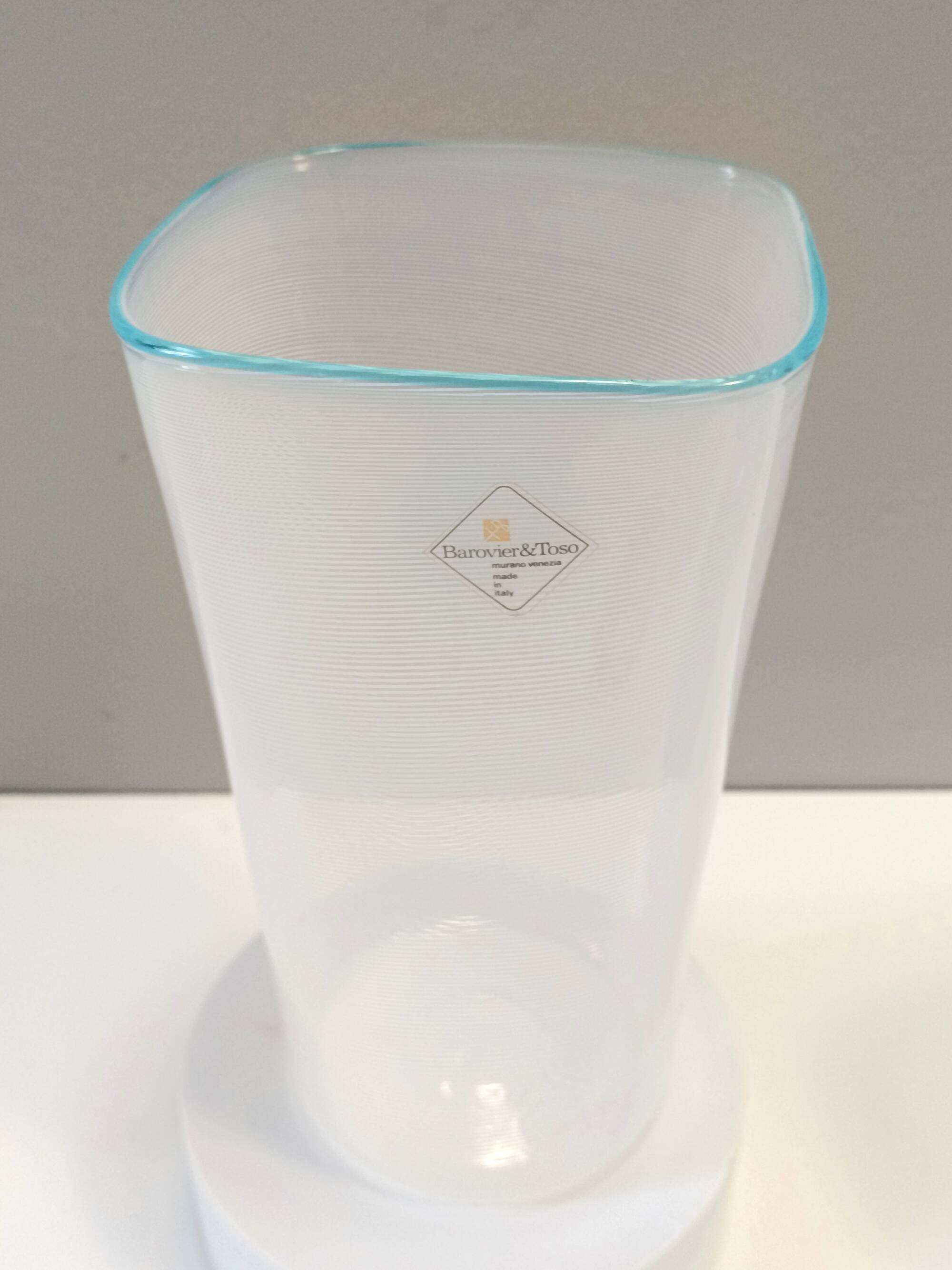 Murano Glass Vase by Ercole Barovier for Barovier & Toso, Labeled, Italy