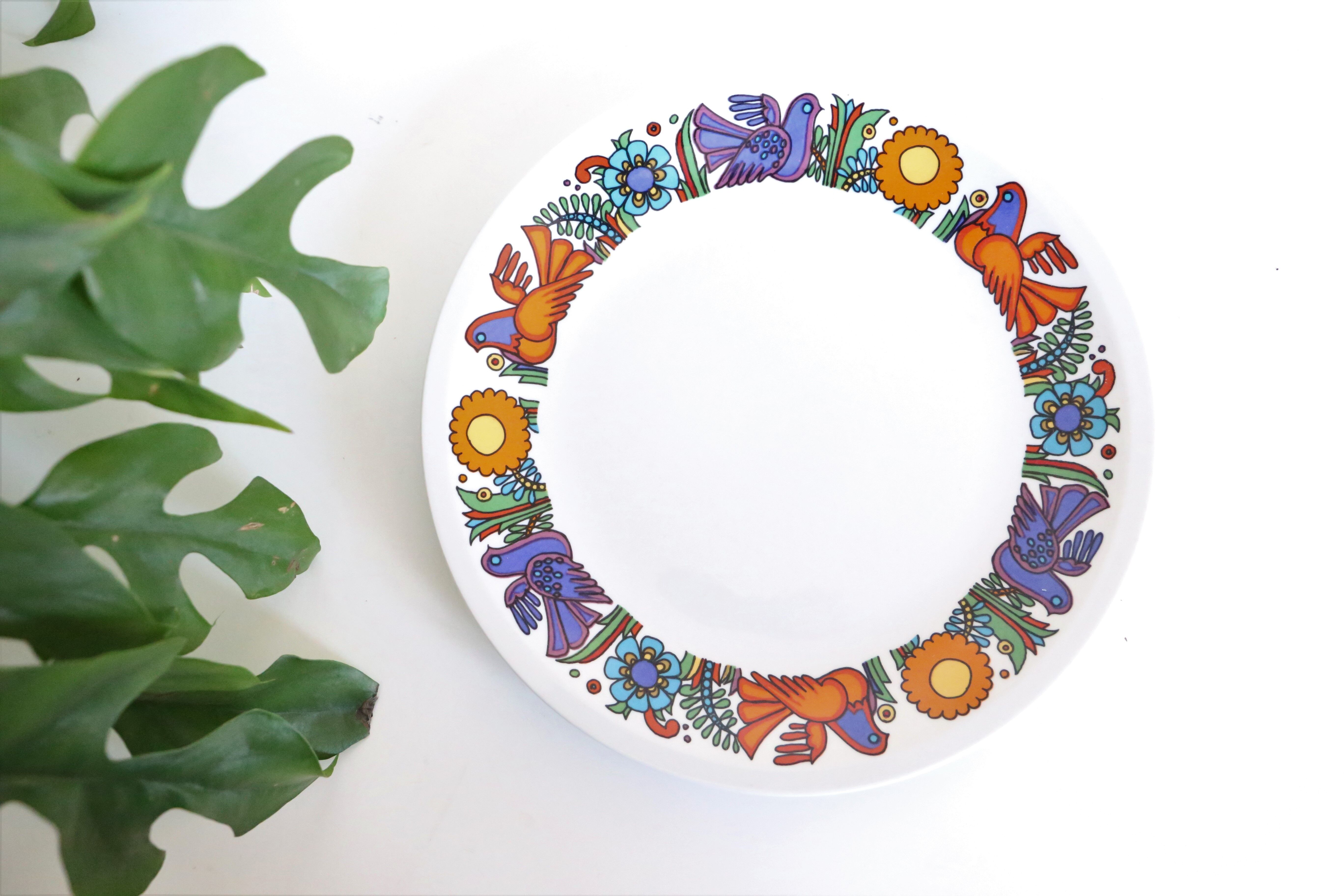 Plate in Acaplulco earthenware from Villeroy and Boch, rare, vintage