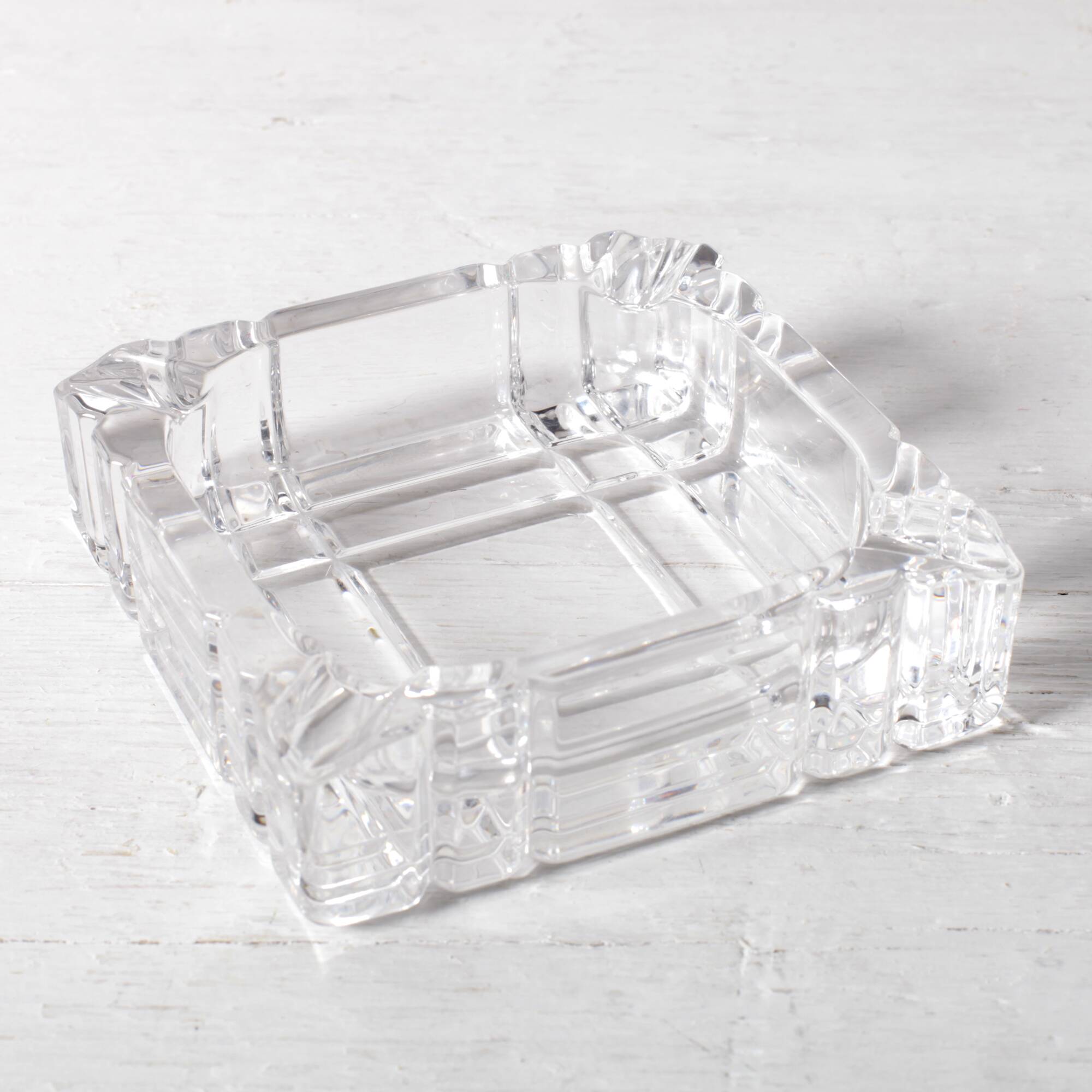 Vintage RCR Crystal Ashtray / Mid-Century Italian Glass Smokig Accesory