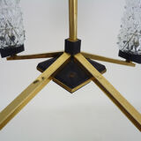 Vintage 4-pointed chandelier Maison Arlus from the 1950s