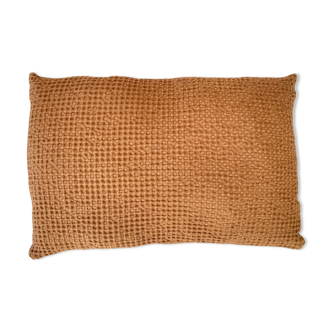 Coussin Gaufré vieux rose