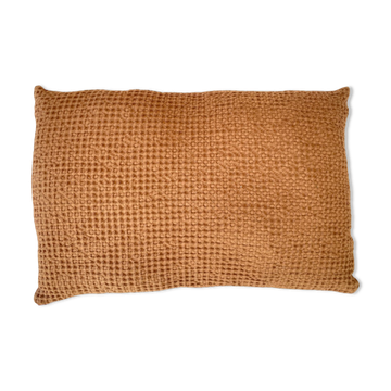 Coussin Gaufré vieux rose