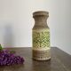 Vase style fat lava et fleurs en relief west germany