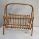 Rattan magazine holder