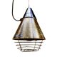 Industrial hanging lamp, heating, Narva Leuchen, Germany, 1970s.