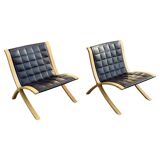 AX chairs attributed to Peter Hvidt & Orla Mölgaard, attributed to Fritz Hasen, 1978, set of 2