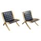AX chairs attributed to Peter Hvidt & Orla Mölgaard, attributed to Fritz Hasen, 1978, set of 2