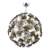 Cut glass Sputnik chandelier Fontana Arte Mid-20th century