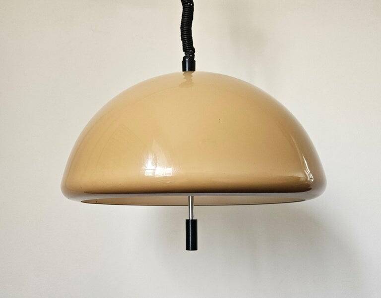 Midcentury Rare Pendant Guzzini, Luigi Massoni, Italy, 1970s