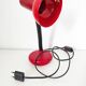 Red vintage lamp, 30.5 cm high