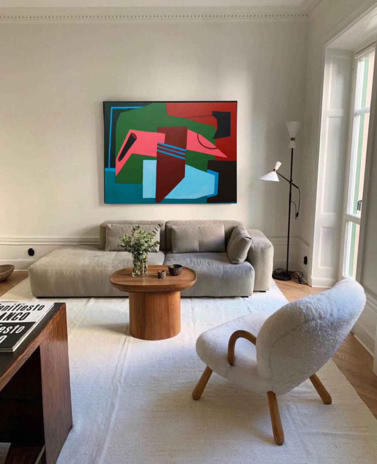 Abstract canvas "Clarity" by Bodasca