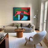 Abstract canvas "Clarity" by Bodasca