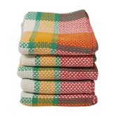 Set of 5 checkered napkins